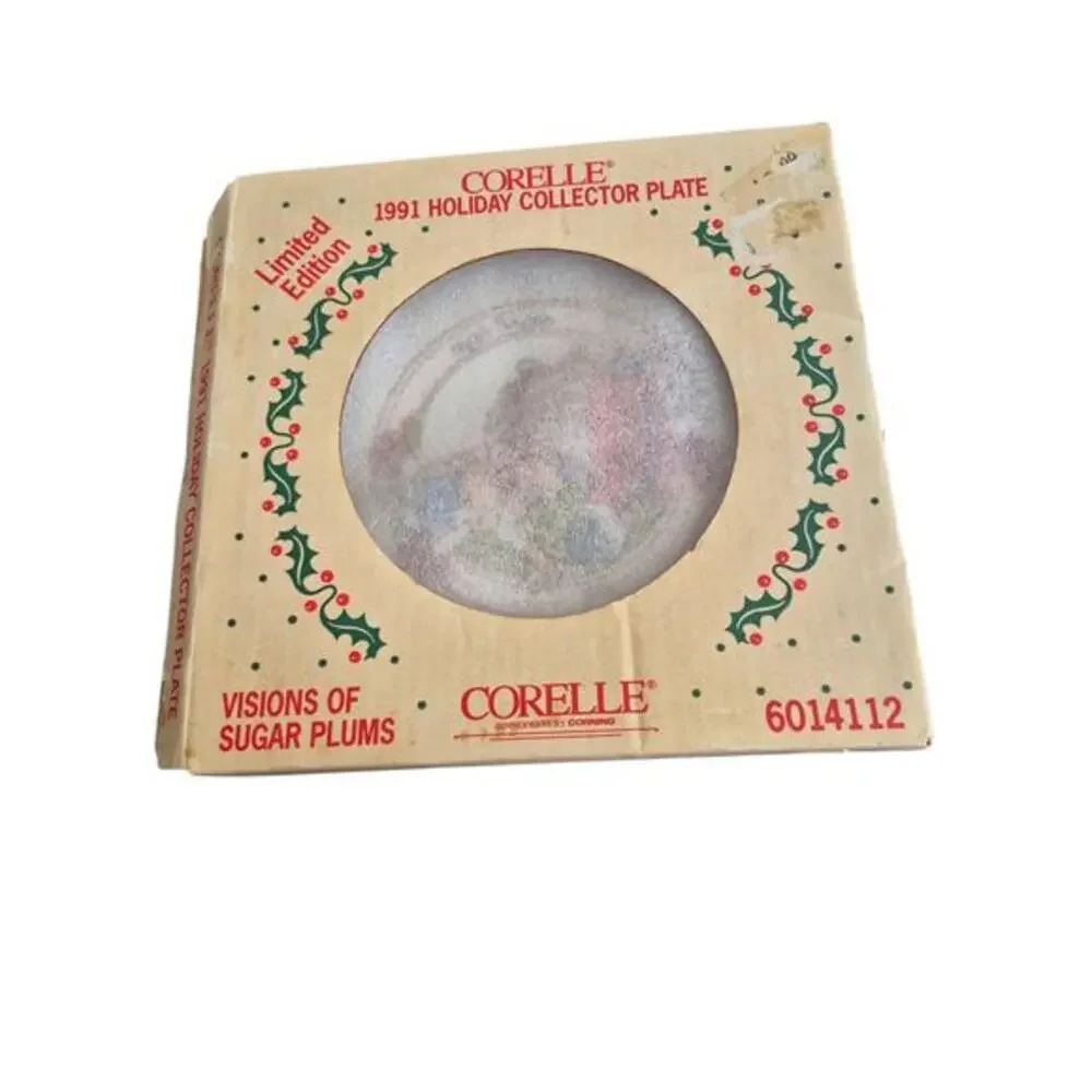 Corelle Santa Christmas‎ Dinner Plate 1991 Limited Edition Corning 10 1/4 In